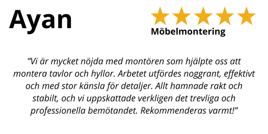 Google-omdöme: HemFix i Linköping levererar hög kvalitet