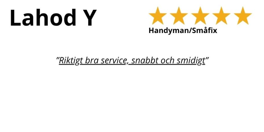 Kundrecension om snabb och professionell service från HemFix SmartTV , Teknikhjälp Tekniksupport Hemmafixare, Linköping TV på vägg