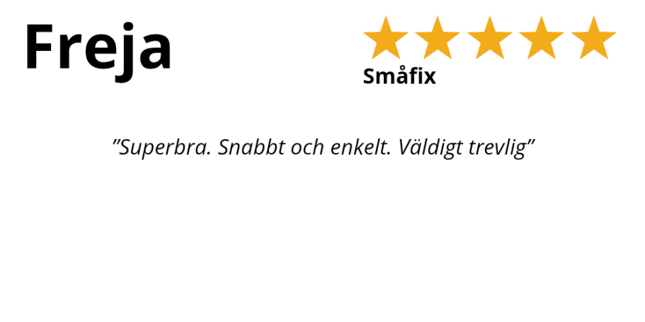 HemFix Linköping Kundrecension om snabb och professionell service från HemFix Möbelmontering vidaXL Linköping Hemma fix Hemfix Hemmafixare
