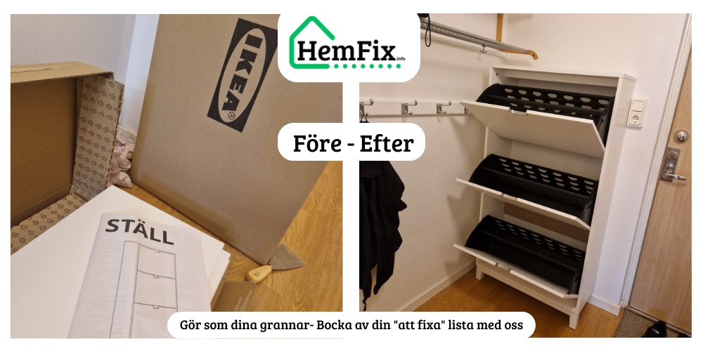 HemFix Linköping - Montering / Handyman Möbelmontering Teknikhjälp småfix