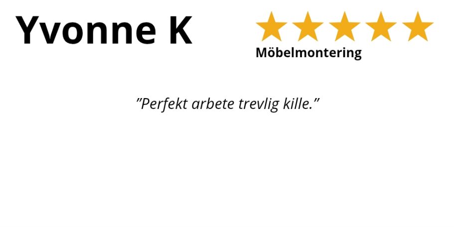 HemFix Linköping Kundrecension om snabb och professionell service från HemFix Möbelmontering vidaXL Linköping Hemma fix Hemfix Hemmafixare