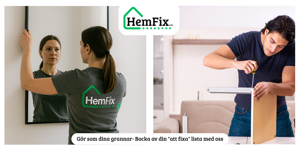 HemFix Linköping - Montering / Handyman Möbelmontering Teknikhjälp småfix