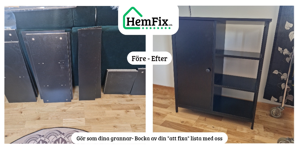 HemFix Linköping - Montering / Handyman Möbelmontering Teknikhjälp småfix Sovrum säng IKEA VixaXL Fixarservice Hemmafixare Fixartjänst