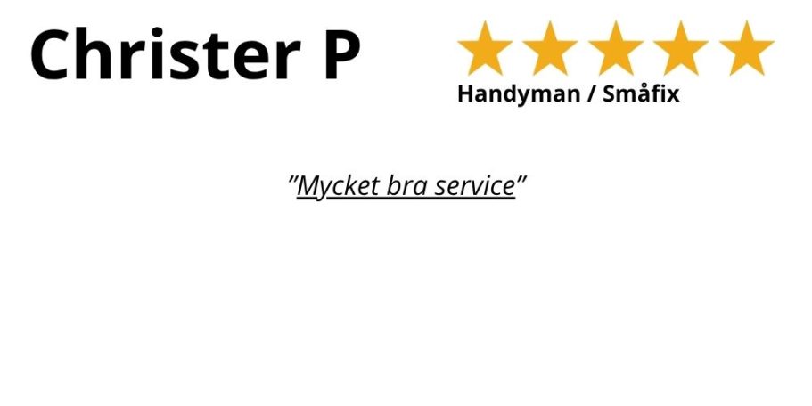 Kundrecension om snabb och professionell service från HemFix SmartTV , Teknikhjälp Tekniksupport Hemmafixare, Linköping TV på vägg